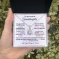 To My Precious Granddaughter / Eternal Hope Necklace / Personalized Message Card