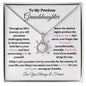 To My Precious Granddaughter / Eternal Hope Necklace / Personalized Message Card