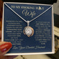 To My Smoking Hot Wife / Best Thing / Eternal Hope Necklace / Personalized Message Card