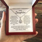 To My Daughter / Gift from Mom / Gift from Dad / Eternal Hope Necklace / Personalized Message Card