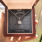To My Soulmate / I Love You More / Eternal Hope Necklace / Personalized Message Card
