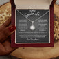 To My Soulmate / I Love You More / Eternal Hope Necklace / Personalized Message Card