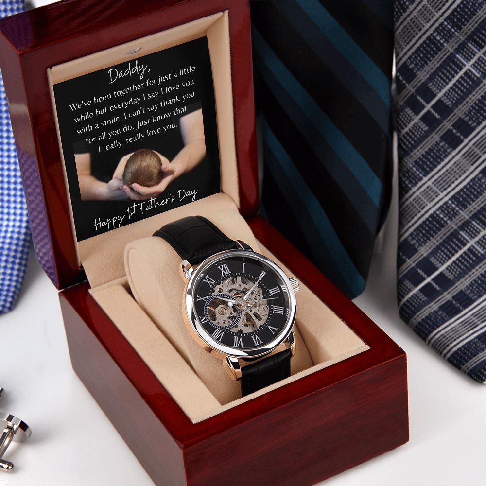 Happy 1st Father's Day / Openwork Watch