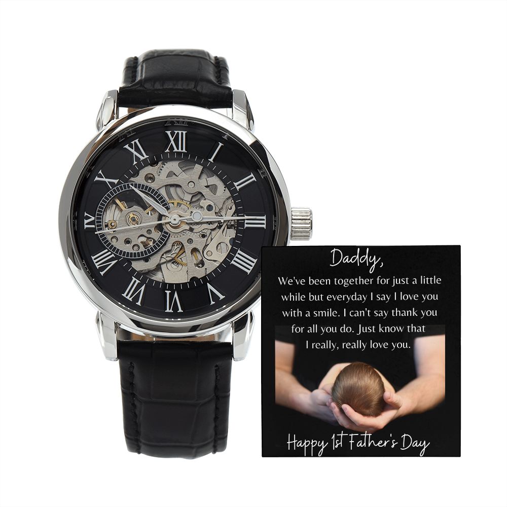 Happy 1st Father's Day / Openwork Watch