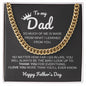 Dad / Happy Father's Day / Cuban Link Chain