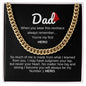 Dad / Number 1 Hero / Cuban Link Chain