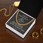 Daddy / Happy Father's Day / Gift from Daughter / Gift from Son / Cuban Link Chain / Personalized Message Card