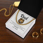 Dad / Always Be My King / Gift from Daughter / Cuban Link Chain/ Personalized Message Card