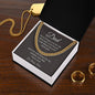 Dad / Gift from Daughter / Cuban Link Chain / Personalized Message Card