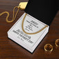 Daddy / Happy Father's Day / Gift from Daughter / Gift from Son / Cuban Link Chain / Personalized Message Card