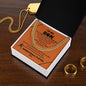 To My Son / Number One Basketball Player / Gift from Mom / Gift from Dad / Cuban Link Chain / Personalized Message Card