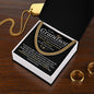 To My Grandson / Cuban Link Chain