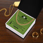 To My Son / Number One Golfer / Gift from Mom / Gift from Dad / Cuban Link Chain / Personalized Message Card