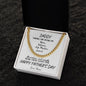 Daddy / Happy Father's Day / Gift from Daughter / Gift from Son / Cuban Link Chain / Personalized Message Card