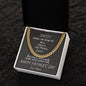 Daddy / Happy Father's Day / Gift from Daughter / Gift from Son / Cuban Link Chain / Personalized Message Card