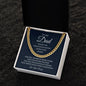 To My Dad / Cuban Link Chain / Personalized Message Card