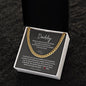Daddy / Dad to be / Cuban Link Chain / Personalized Message Card