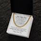 To My Dad / Happy Father's Day / Cuban Link Chain