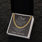 Dad / Happy Father's Day / Gift from Daughter / Cuban Link Chain