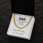 Dad / Happy Father's Day / Cuban Link Chain