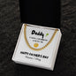 Daddy We'd Pick You / Happy Father's Day / Cuban Link Chain / Personalized Message Card