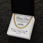 Bonus Dad / Happy Father's Day / Gift from Daughter / Gift from Son / Cuban Link Chain / Personalized Message Card