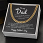 Dad / Happy Father's Day / Cuban Link Chain