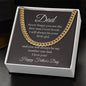 Dad / Happy Father's Day / Gift from Daughter / Cuban Link Chain