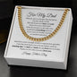 To My Dad / Happy Father's Day / Cuban Link Chain