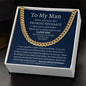 To My Man / Promise Necklace / Cuban Link Chain