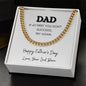 Dad / Happy Father's Day / Cuban Link Chain