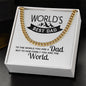World's Best Dad / Cuban Link Chain