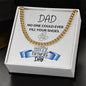 Dad / Happy Father's Day / Cuban Link Chain
