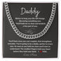 Daddy / Dad to be / Cuban Link Chain / Personalized Message Card