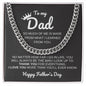 Dad / Happy Father's Day / Cuban Link Chain