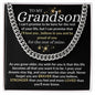 To My Grandson / Cuban Link Chain