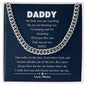 Daddy / My Hero / Cuban Link Chain / Personalized Message Card