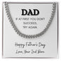 Dad / Happy Father's Day / Cuban Link Chain