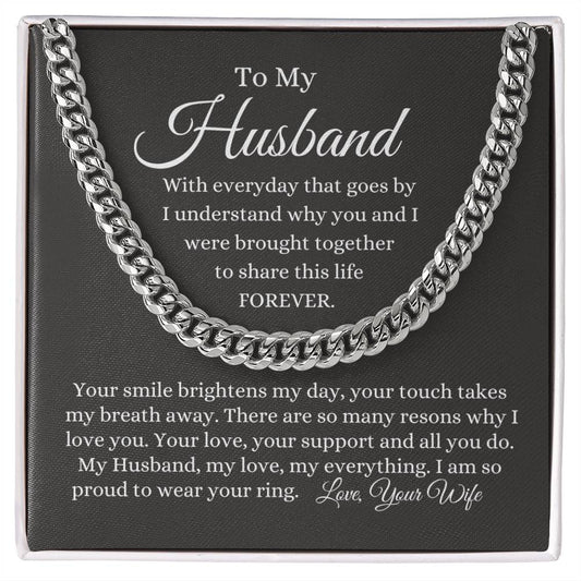 To My Husband / Cuban Link Chain