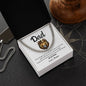 Dad / Always Be My King / Gift from Daughter / Cuban Link Chain/ Personalized Message Card
