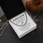 Stepped Up Dad / Cuban Link Chain/ Personalized Message Card