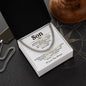 To My Son / Cuban Link Chain / Personalized Message Card