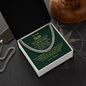 My Dear Son / I Love You / Gift from Mom / Gift from Dad / Cuban Link Chain / Personalized Message Card