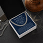 To My Man / Promise Necklace / Cuban Link Chain