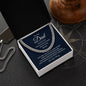 To My Dad / Cuban Link Chain / Personalized Message Card