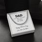 Dad / Happy Father's Day / Cuban Link Chain