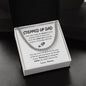 Stepped Up Dad / Cuban Link Chain/ Personalized Message Card