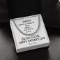 Daddy / Happy Father's Day / Gift from Daughter / Gift from Son / Cuban Link Chain / Personalized Message Card