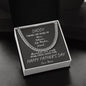 Daddy / Happy Father's Day / Gift from Daughter / Gift from Son / Cuban Link Chain / Personalized Message Card
