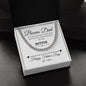 Bonus Dad / Happy Father's Day / Gift from Daughter / Gift from Son / Cuban Link Chain / Personalized Message Card